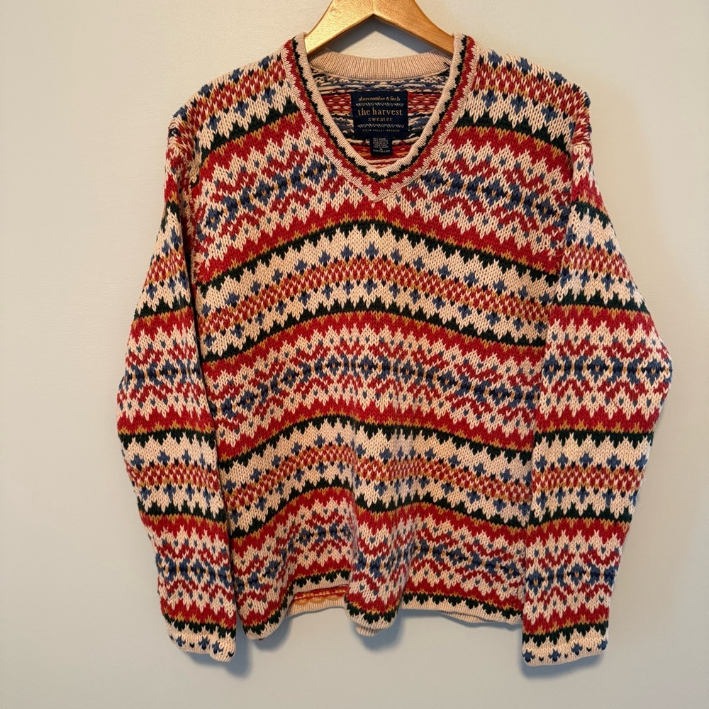 Vintage A&F Harvest Knit Sweater
